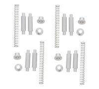 4pcs Aluminum Storm Door Hinge Pin, Spring Loaded Security Hardware | Precision-machined Alloy Repair Component, Quick Retrofit for Exterior Entrances, Helps Reduce Squeaks and Prevent Door Drag
