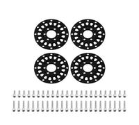 4pcs Aluminum Wheel Faces Universal Fit For 1.0" ModuWheel(Black)