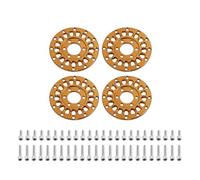 4pcs Aluminum Wheel Faces Universal Fit For 1.0" ModuWheel(Gold)