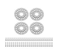 4pcs Aluminum Wheel Faces Universal Fit For 1.0" ModuWheel(Gray)