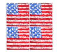 4pcs American Flag Headband USA Flag Bandana Patriotic Headscarf for Independence Day Party