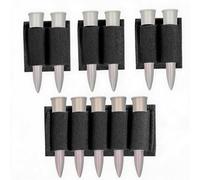 4pcs Ammo Holder, PA Material for 223, 308, 30-06 Rifles, Gun Shell Stock Pouch, Shooting Accessories(Black)