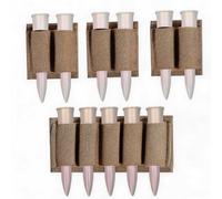 4pcs Ammo Holder, PA Material for 223, 308, 30-06 Rifles, Gun Shell Stock Pouch, Shooting Accessories(Brown)
