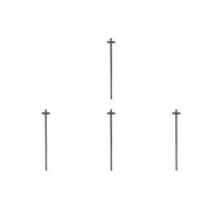 4pcs Ancient Roman Pope Cross Staff Wizard Cosplay Prop for Parties