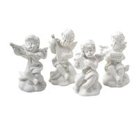 4pcs Angelic Resin Jewelry Display Stand Compact Holder Earring Ring Photo Props Staging Angel Jewelry Display Stand Resin Photography Props