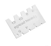 4pcs Angle Gauge Set for Thread Cutting Tools, Nickel Plated Carbon Steel Measuring Tool with 29-75 Degree Scales, Compatible with Metal(Tpaneu)