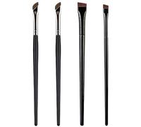 4Pcs Angled Eyeliner Brush,Eye Makeup Brushes Slanted Angled Brow Brush Eye Liner Makeup Brush Eyeliner Brush Set Great for Pros & Beginners(black)