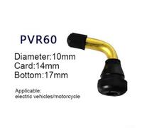 4PCS Angled Tubeless Valve Stem PVR40 PVR50 Black Gold(4PCS PVR60) | 90-degree bent design, easy access for pumps, fits tight rim spaces, rubber and for aluminium build