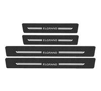 4pcs Anti Scratch Car Door Stickers, Carbon Fiber Door Sill Protector Scuff Plate Guard Car Decorative Styling Accessories for Nis-san QASHQAI X-TRAIL KICKS SENTRA NAVARA TITAN LEAF, ELGRAND