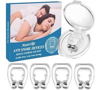 4PCS Anti Snore Devices, Snoring Stop Silicone Magnetic Anti Snore Nose Clip, Snoring Stop Comfortable Professional Sleeping Aid Relieve Snore for Men Women