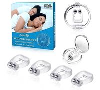 4PCS Anti Snoring Devices, Magnetic Silicon Anti Snore Nose Clip, Snoring Solution, Nasal Snore Stopper, Snore Guard to Stopping Snoring