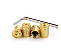 4pcs Anti-Theft Tyre Valve Caps for Mercedes Benz C-Class Estate S204 2007-2014 Premium Metal Dust Covers with Rubber O-Ring Seal and Hex Wrench Locking System,Copper