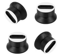 4pcs Anti-Vibration Feet for Bambu Lab A1/A1 Mini 3D Printers, Black Silicone Shock Absorber Pads for Minimize Vibrations & Improve Print Quality