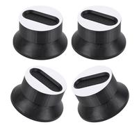 4pcs Anti-Vibration Feet for Bambu Lab A1/A1 Mini 3D Printers, Silicone 3D Printer Shock Absorption Pads for Minimize Vibrations & Improve Print Quality (Black)