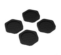 4PCS Anti Vibration Pads for Washing Machine Dryer Shock Absorbing Floor Protectors Non Slip Silicone Feet Support Mat Reduce Noise Walking Reduction Support Cushions(black)