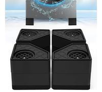 4Pcs Anti Vibration Pads for Washing Machine, Stops Washer Dryer Moving, Prevents Noise, Vibration Transfer, Antivibration Stabilizer Support Feet (Increase3.14in-B)