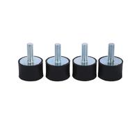 4pcs Anti Vibration Rubber Mounts, M8 M6 Mechanical Shock Absorbers Silentblock Bobbins Cylindrical Vibration Isolation Mount for Compressors Motor Engines (VD30*20 M8*23)