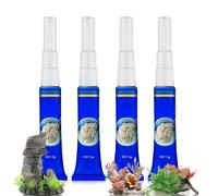 4PCS Aquarium Glue,Aquarium Sealant,Reef Glue for Plants Moss Aquascaping,Aquascaping Clear Sealant,Waterproof Sealant,Aquarium Silicone,Underwater Sealant,Fish Tank Sealant,Aquarium Glue Plants