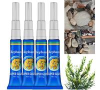 4pcs Aquarium Glue,Clear Aquarium Safe Glue Quick Drying,Aquarium Glue Plants For Rocks,Clear Aquarium Glue,Aquarium Glue Fish Safe,Coral Glue,Reef Glue for Plants Moss Aquascaping,Fish Tank Sealant