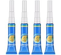 4PCS Aquarium Glue, Clear Reef Glue, Waterproof Fish Tank Sealant, Aquarium Sealant Fish Safe, Quick Drying, High Viscosity, Suitable for Aquascaping, Water Plants, Rocks, Moss, Coral, Stone, Wood