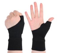4Pcs Arthritis Gloves, Elastic Wrist Support Thumb Brace with Gel Breathable Compression Sleeve Comfortable Carpal Tunnel Splint Relieves Wrist Thumb Pain Sprains Tendonitis and Joint Pain Women Men