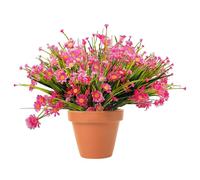 4Pcs Artificial Daisy Flowers, Artificial Plants, UV Resistant Plastic Flowers, Fake Plants for Spring, Summer Decor, Garden, Home, Porch, Wedding, Party Decorations, Pink