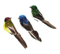 4pcs Artificial Foam Bird Mini Simulation Feather Birds Ornaments DIY Craft for Home Garden Wedding Decoration Party Accessories(6.3inch)