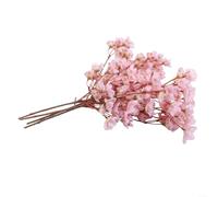 4PCS Artificial Peach Branches 40cm Silk Flowers Home Decor(Pink)