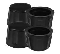 4pcs Atv Rubber Wheel Nut Dust Covers for 110-250cc Vehicles | Black Rim Protection Caps, Weather Resistant Rubber, for Road Use and Trailer Wheels