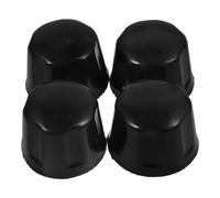 4pcs Atv Wheel Hub Caps Rubber Dust Cap Set for 110-300cc | Wheel Centre Caps, Black Rubber Fit, Snug Install, Debris Protection for Quad Wheel Use