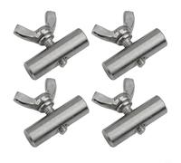 4Pcs Awning Rail Stoppers 8mm for Camping Tent and For Caravan with Stainless Steel Screws and Nuts for Stable Outdoor Setup