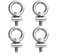 4PCS Awning Rail Stoppers, Hooks Awning Rails Hanging Rings M4×6mm Diameter, Awning Rail Protector Rail Locking Motorhome Essentials Caravan Accessories for Awning Fixing & Hanging Tent Garden Event