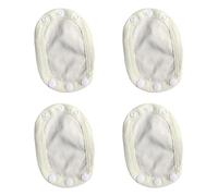 4Pcs Baby Romper Extender Pad Soft Cotton Fabric Fastener Attachment Adjustable Diaper Crotch Part Accessory Cotton Diaper Extender