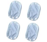 4Pcs Baby Romper Extender Pad Soft Cotton Fabric Fastener Attachment Adjustable Diaper Crotch Part Accessory Cotton Diaper Extender