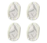4Pcs Baby Romper Extender Pad Soft Cotton Fabric Fastener Attachment Adjustable Diaper Crotch Part Accessory
