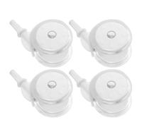 4pcs Baby Universal Replacement Wheels: 3.54X2.36X1.65Inch Baby Walker Wheels Accessories Plastic Rubber Casters for Trend Strollers and Walkers (Mounting Hole Diameter 1 cm)