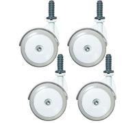 4Pcs Baby Walker Wheels Replacement, 1.97 Inch Plastic Removable Walker Accessories, Universal Wheels for Strollers and Walkers Accessories