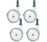 4Pcs Baby Walker Wheels Replacement, 1.97 Inch Plastic Removable Walker Accessories, Universal Wheels for Strollers and Walkers.