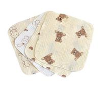 4pcs Baby Washcloth Cotton Infant Face Towel Newborn for Sensitive Skin & Baby Multipurpose Cloth Washcloths Muslin Small Washcloths for Newborn Unisex