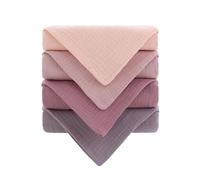 4Pcs Baby Washcloths Ultra-Soft Cotton Towels for Sensitive Skin, Quick-Drying Face & Body Cloth for Newborns Baby Burp Cloth