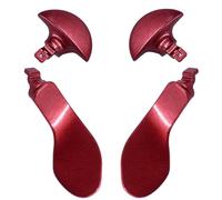 4PCS Back Paddles for PS5 DualSense Edge Controller,Interchangeable Metal Rear Paddles,Metallic Rear Paddles Trigger Buttons Replacement Parts for PS5 Edge Controller(Red)