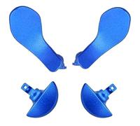 4Pcs Back Paddles for PS5 DualSense Edge Controller, Replacement Rear Paddles for PS5 Edge Controller Rear Parts,Interchangeable Metal Rear for PS5 Edge Controller (Blue) [video game] [PlayStation 5]