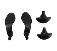 4PCS Back Paddles for PS5 Edge Wireless Controller, Stainless Steel Back Buttons Professional Replacement Parts, Game Controller Back Paddles (Black)
