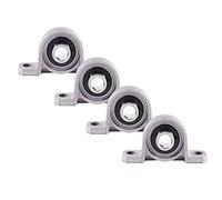 4PCS Ball Mounted Pillow Block Insert Bearing Zinc Alloy KP08（8MM）