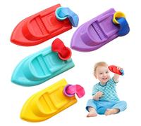 4PCS Balloon Launcher Toy, 3.5x1.8x1.2 Inch Plastic Balloon Powered Boat, Portable Toddler Games, | Powered Car