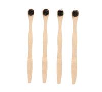 4pcs Bamboo Wood Tongue Scraper Adult Toothbrush Tongue Scraper for Adults Tongue Cleaners Accessories Hand Squeegee Tooth Brush Tongue Accessories Nylon Draft Board