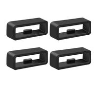 4pcs Band Keeper for Garmin Venu 3/Venu 2/Vivoactive 4/Instinct/Instinct 2/Foreruner 965 955 265 255/Fenix 7/6/6 Pro,Fenix 5/5 Plus Wristband Loop, 22mm Replacement Watch Band Ring 4*black