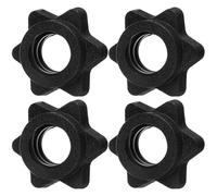 4PCS Barbell Collars 25mm Dumbbell Collar Clamps Hex Nut Barbell Clips for Dumbbells, Spinlock Weight Bar Clamps for 25mm Standard Barbells Bars Sports Weight Lifting Fitness for Bars at Home or Gym