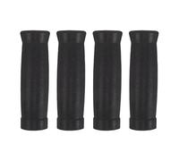 4pcs Barbell Grip Sleeve for Weightlifting, Non Slip Plastic Handle Cover | Black 12.5x3.7x3.7cm Size, Smooth Exterior, for Home Gym Handles and Cable Machine Use