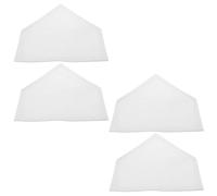4pcs Baseball Home Plate White Triangle Tpe Practice Base for Coaching
